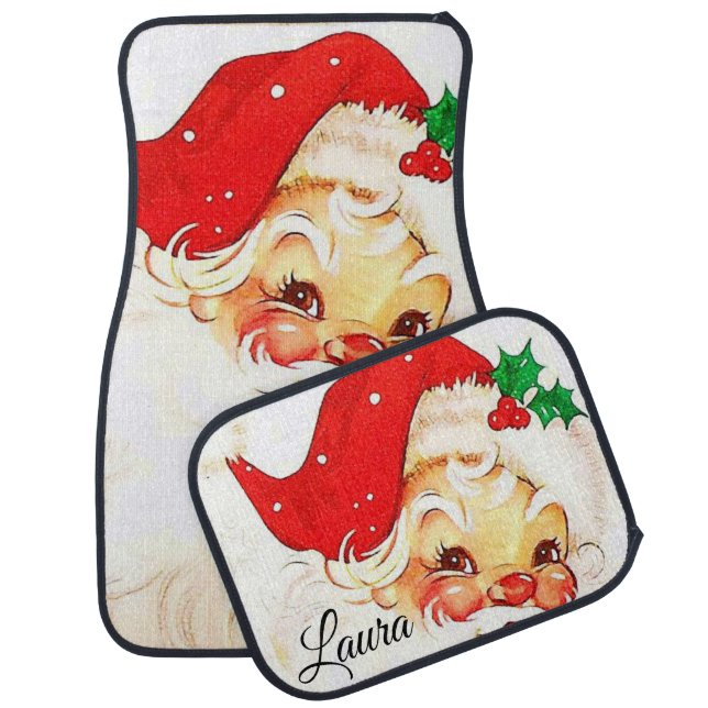 Christmas Car Mat Santa (Set)