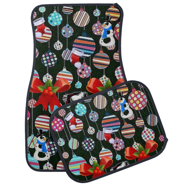 Christmas Car Mat Santa (Set)