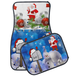 Christmas Car Mat Santa