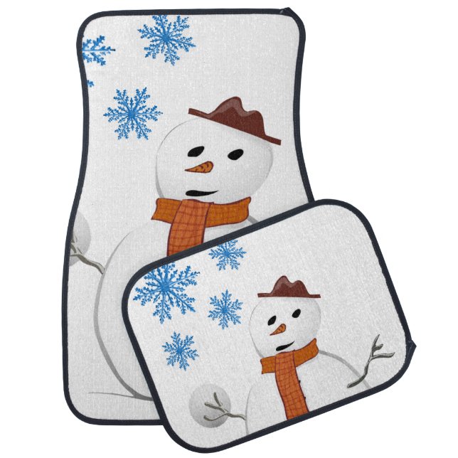 Christmas Car Mat Snowman (Set)