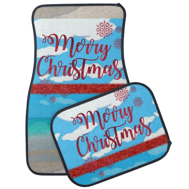Christmas Car Mat Snowman (Set)