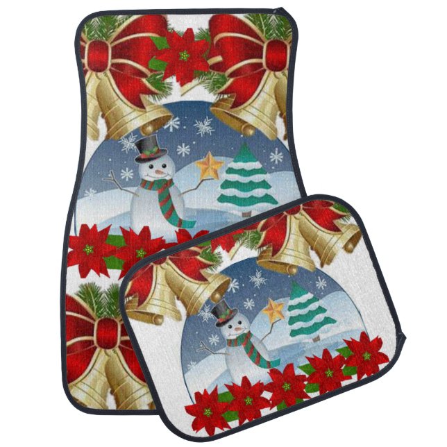 Christmas Car Mat Snowman (Set)
