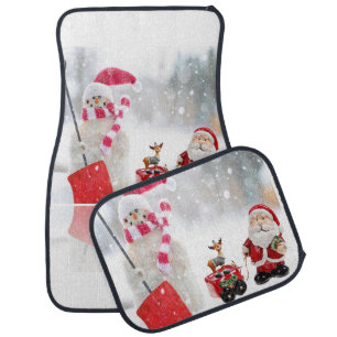Christmas Car Mat Snowman