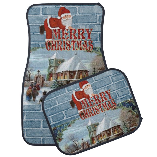 Christmas Car Mat Snowman (Set)