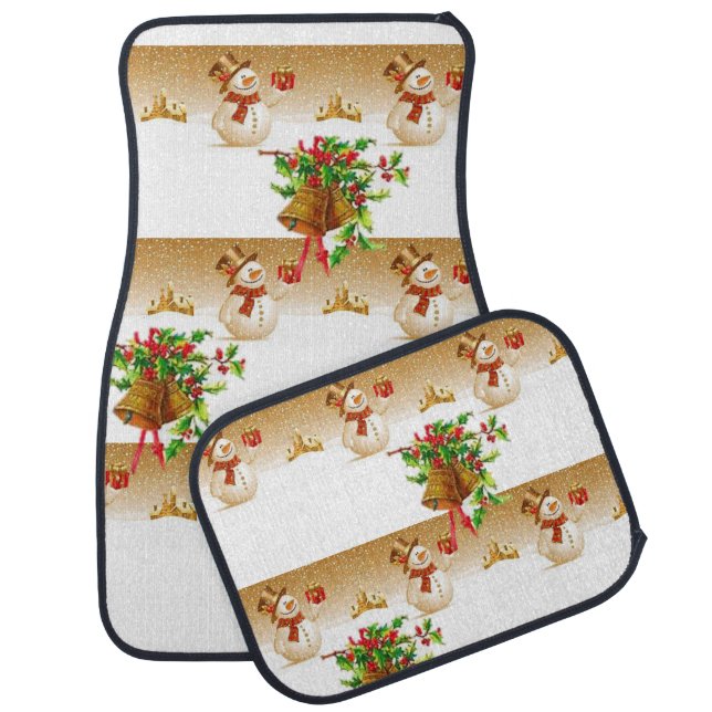 Christmas Car Mat Snowman (Set)