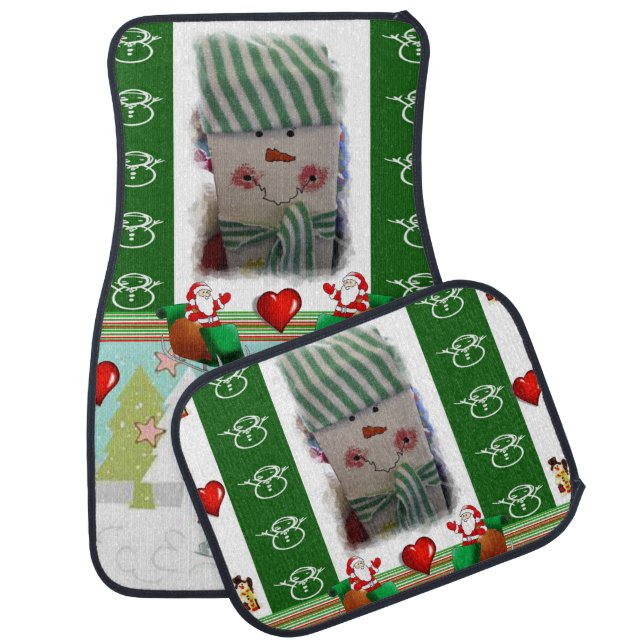 Christmas Car Mat Snowman (Set)