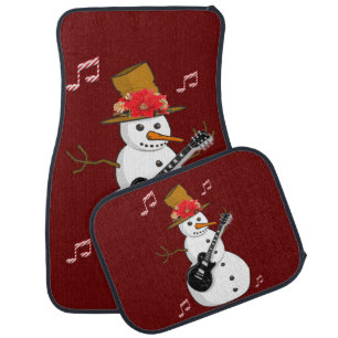 Christmas Car Mat Snowman