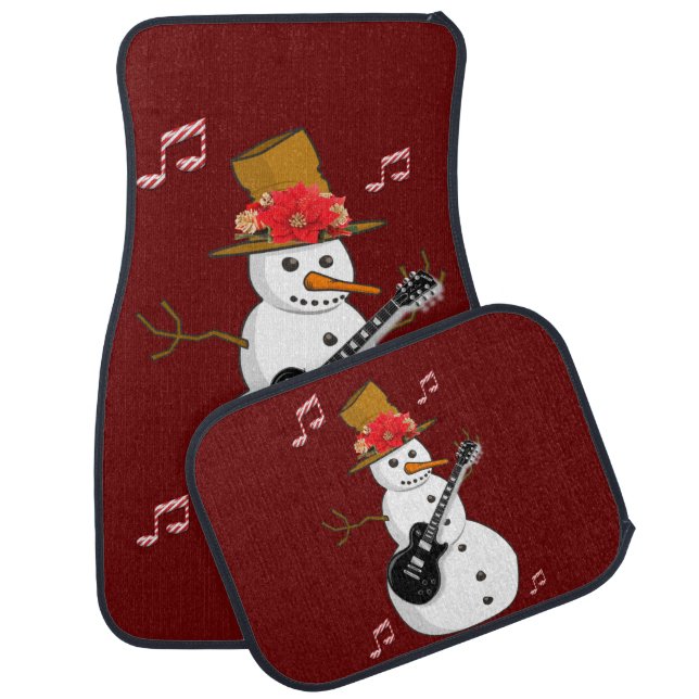 Christmas Car Mat Snowman (Set)
