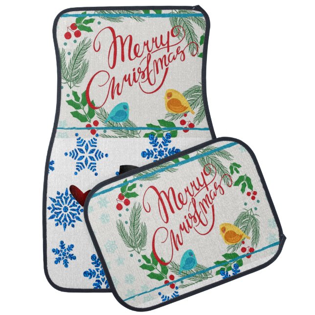 Christmas Car Mat Snowman (Set)