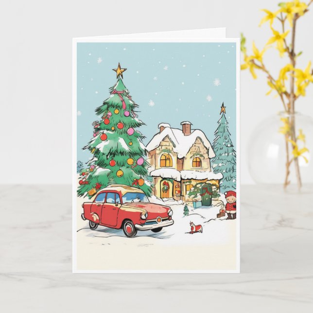 Christmas card (Yellow Flower)