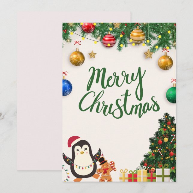 christmas card  (Front/Back)