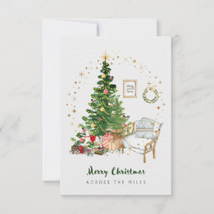 Christmas Card Across the Miles 3.5x5"