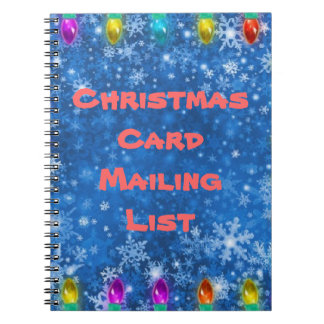 Christmas card address book