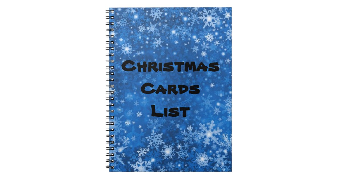Christmas card address book Zazzle