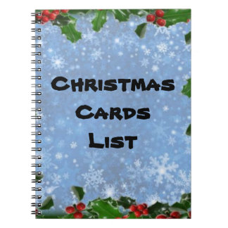 Christmas card address book