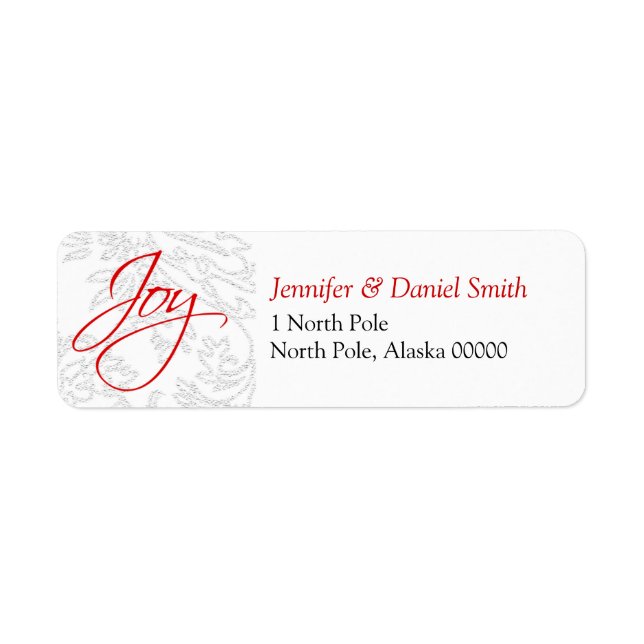 Christmas Card Address Stickers (Front)