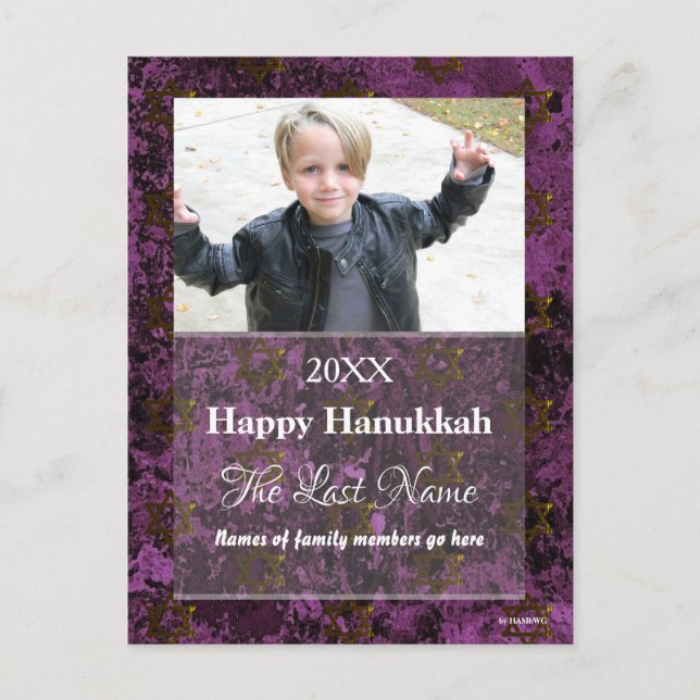 Christmas Card Any Color Postcard - HAMbWG (Front)