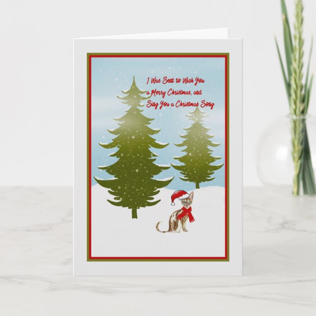 Christmas Card as Told by a Cat (Front)