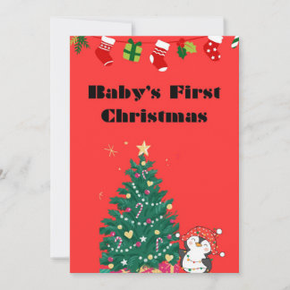 Christmas Card Baby's First Christmas