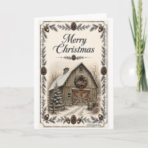Christmas Card - Barn