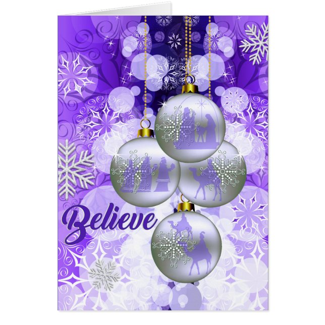 Christmas Card:  Believe Cards (Front)