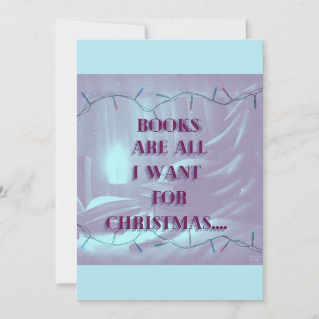 Christmas Card: Book for Christmas Holiday Card (Front)