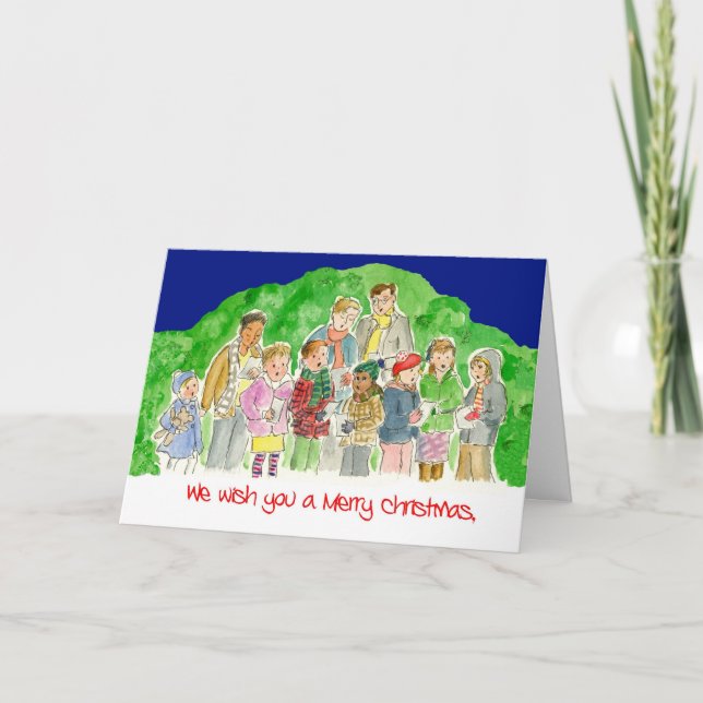 Christmas Card - Carol Singers (Front)