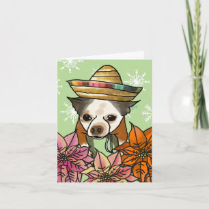 Christmas Card, Chihuahua Mix Holiday Card