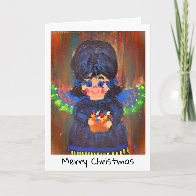 Christmas Card - Children's Art - Angel (Front)