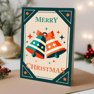 Christmas Card - Christmas Jingle Bells and Stars