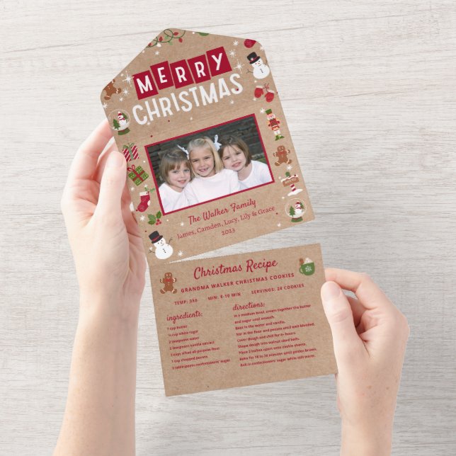 Christmas Card Collage Recipe Photo Christmas  (Tearaway)