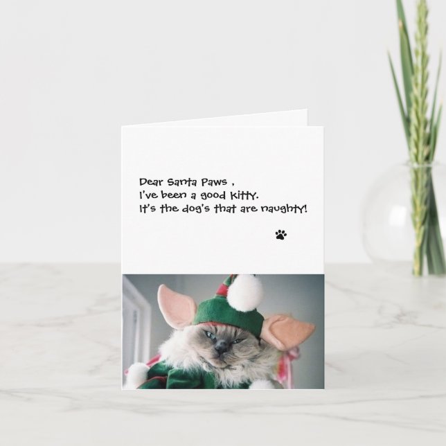 Christmas Card - Dear Santa Paws (Front)