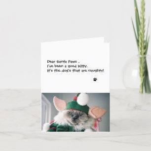 Christmas Card - Dear Santa Paws