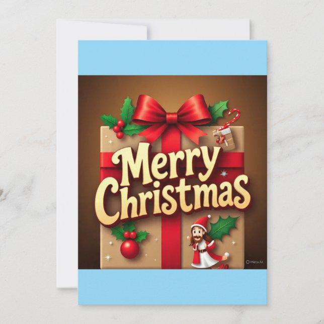 Christmas card design mery christmas  (Front)