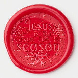 Christmas Card Embellishment Multiple Color Choice Wax Seal Sticker