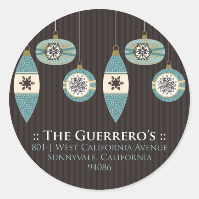 Christmas Card Envelope Seal (Front)