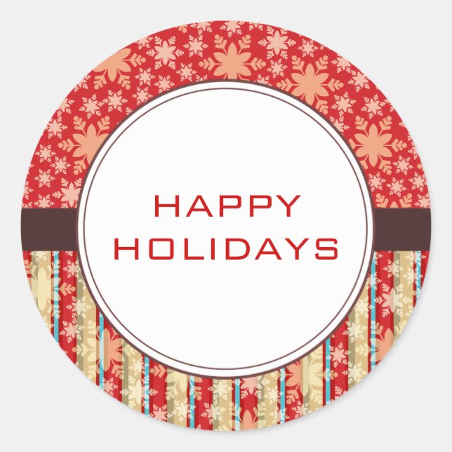 Christmas Card Envelope Seals (Front)