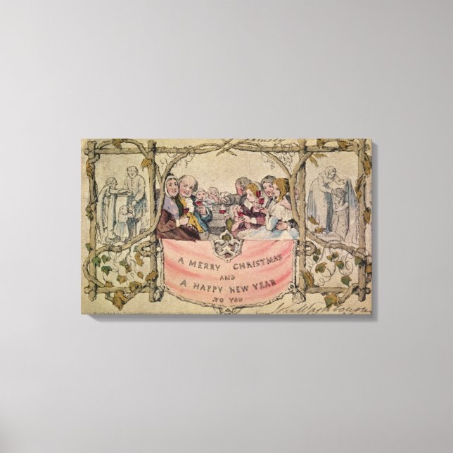 Christmas Card, example of the known Christmas Canvas Print (Front)