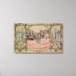 Christmas Card, example of the known Christmas Canvas Print