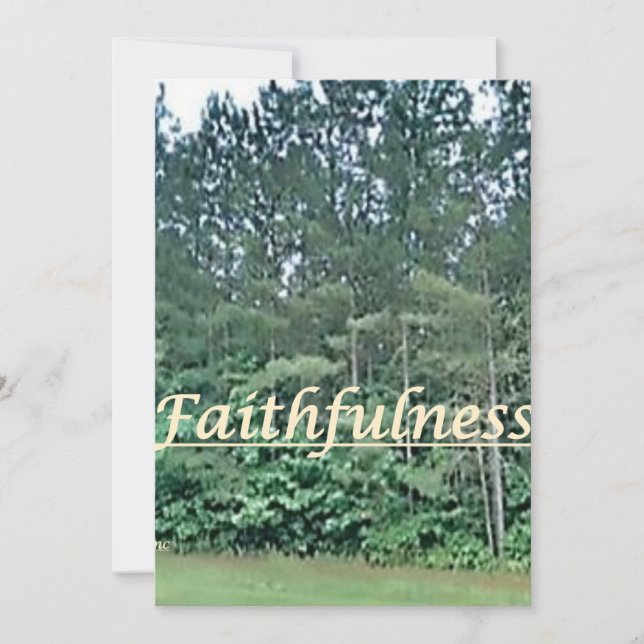 christmas card---faithfulness holiday card (Front)