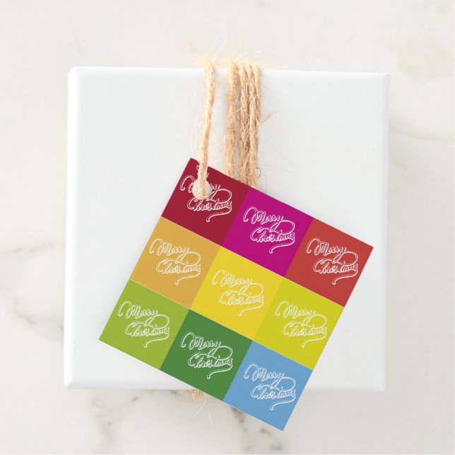 Christmas Card Favor Tags (In Situ)