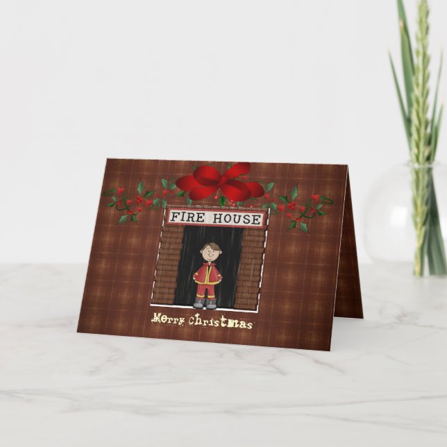 Christmas Card...Fire House Holiday Card (Front)