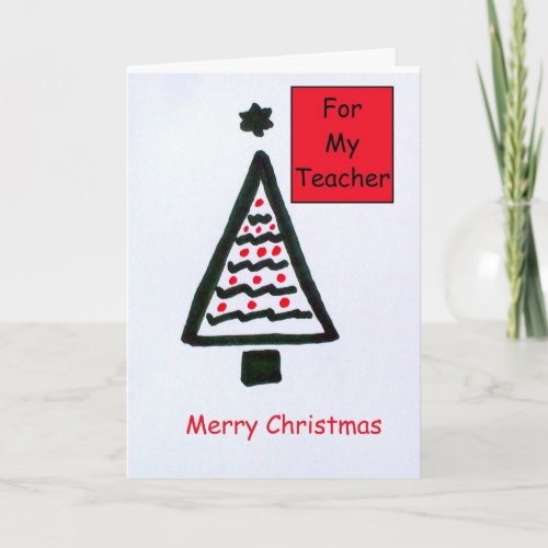 Christmas Card for A Teacher