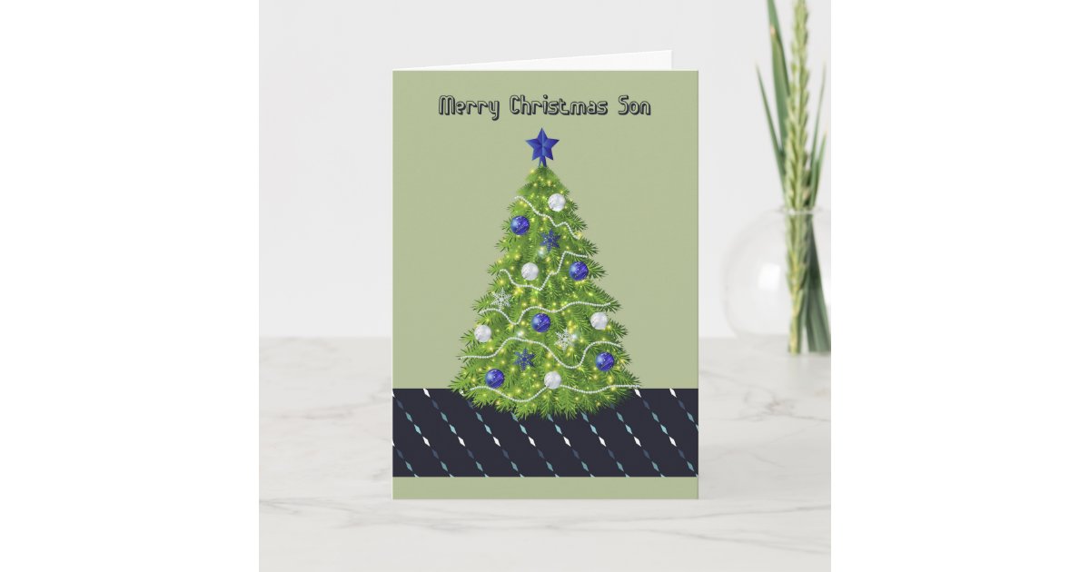 Christmas Card for Adult Son | Zazzle.com