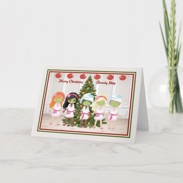 Christmas Card for Beauty Shop (Front)