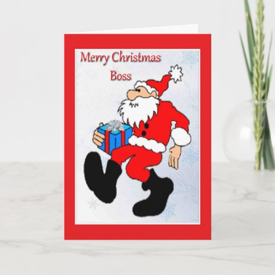 Christmas Card For Boss  Zazzle.com