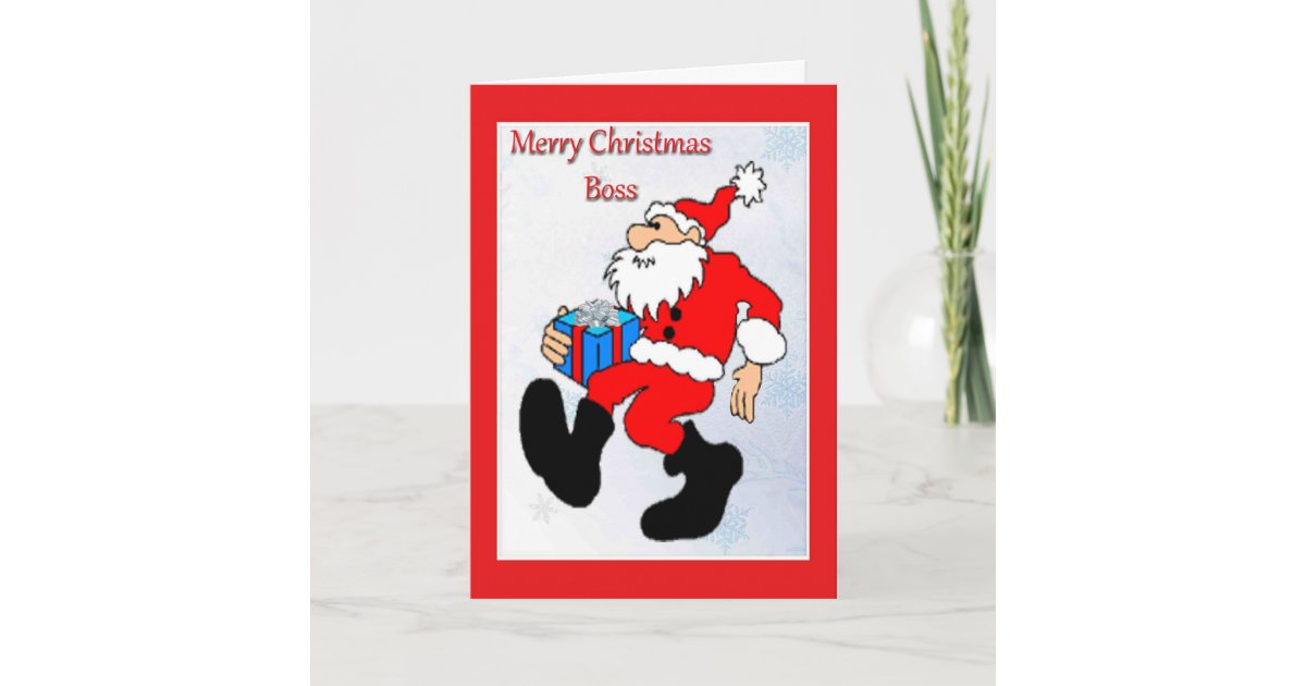 Christmas Card For Boss | Zazzle.com