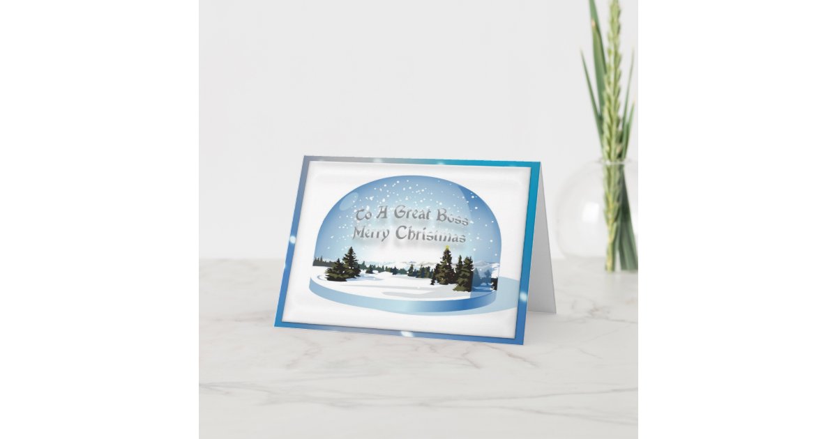 Christmas Card For Boss | Zazzle.com