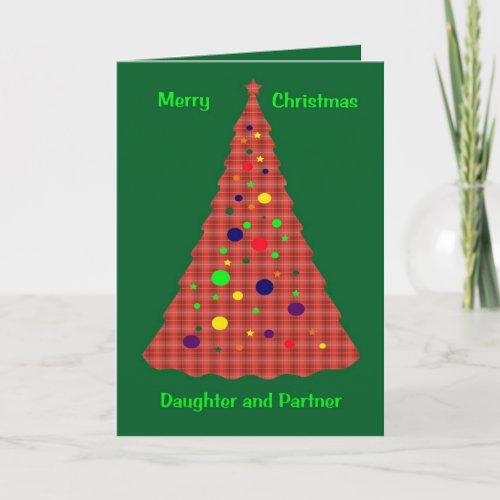 Christmas Card For Daughter And Partner