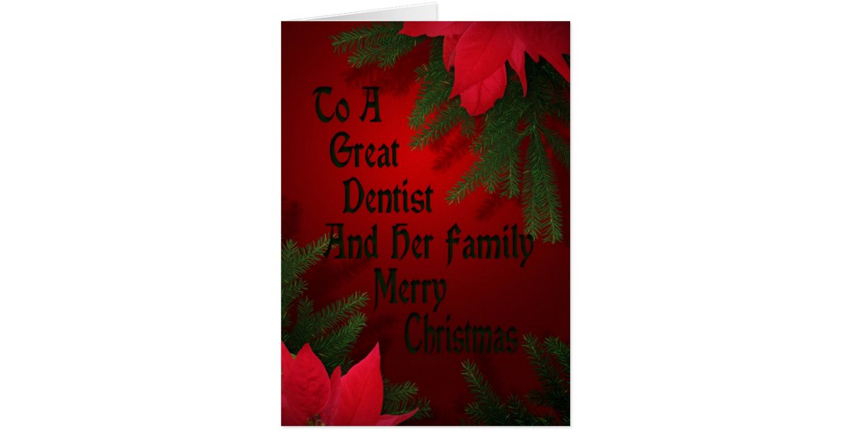 Christmas Card For Dentist